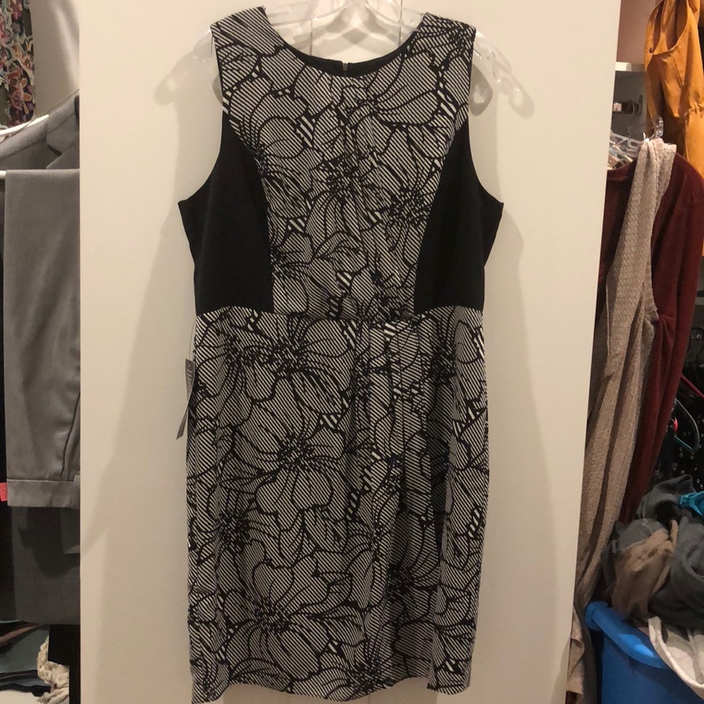 The LIMITED Black and white floral dress